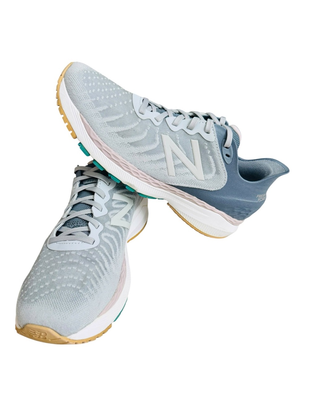 New Balance Women's Pale Blue & Gray Athletic Running Shoes
